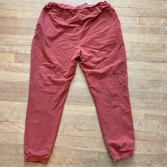 MPG rust red casual elastic waist lounge pants size large L B12 - Picture 1 of 3